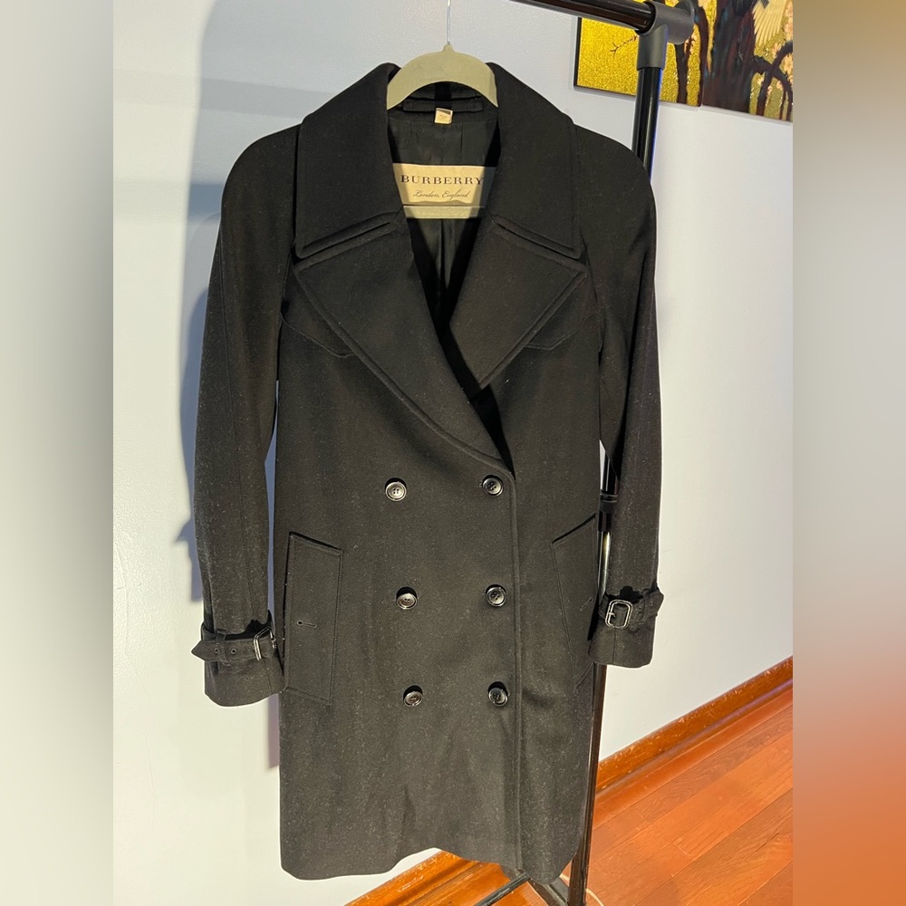 Burberry wool trench coat
